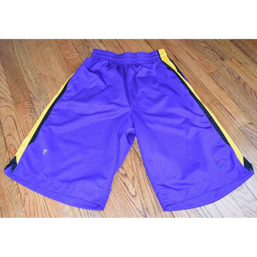 Nike Kobe Bryant Mamba Basketball Shorts‎ Purple Yellow Gold Men's Size Small